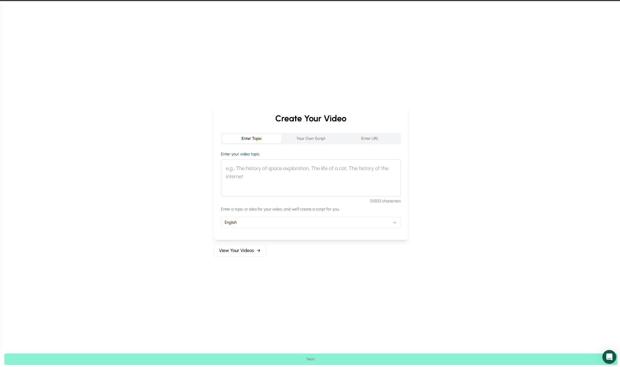 Autoclips Faceless AI Video interface showing topic input, story options, and AI video generation settings for creating passive income content