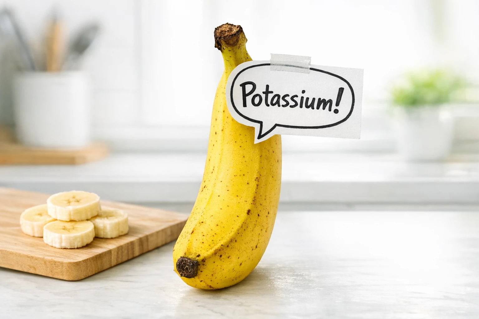 AI banana character talking about health benefits in a viral video