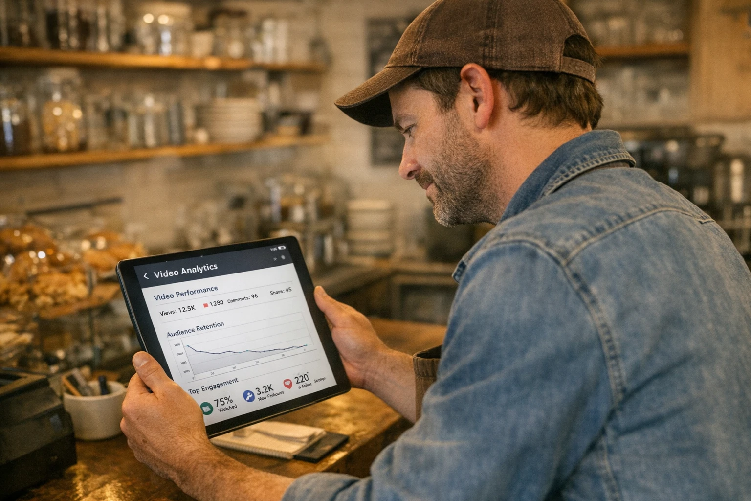 AI video marketing tool for business showing automated brand promotion