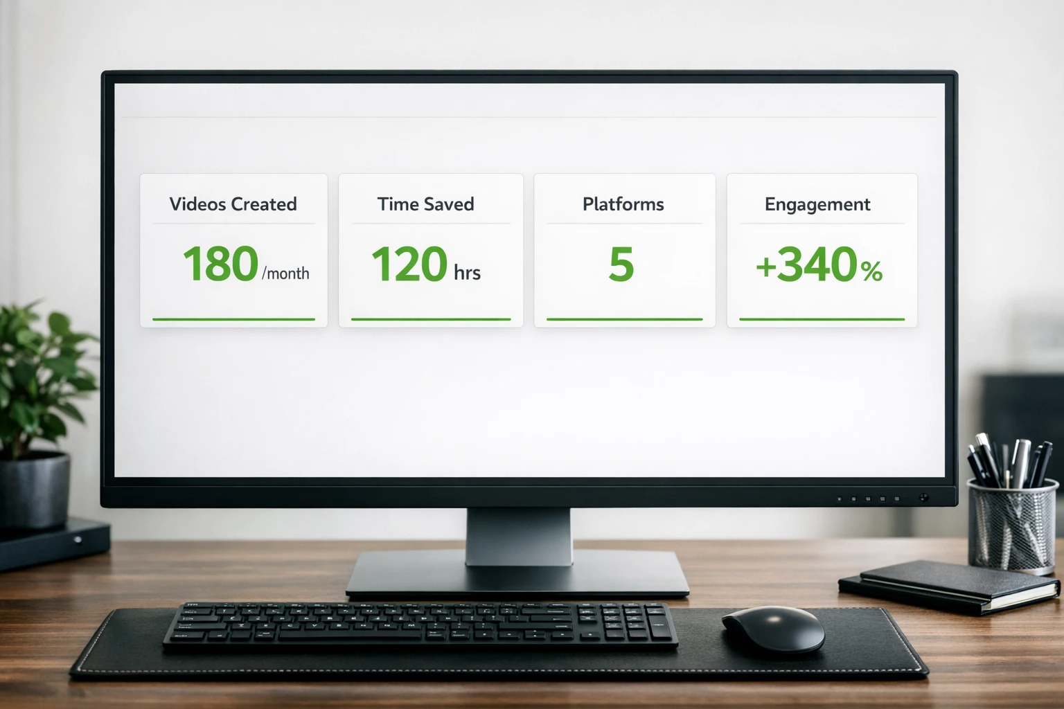 AI workflow automation steps breakdown showing topic pools, script generation, video creation, and auto-posting